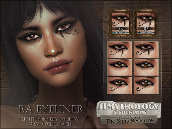 Sims 4 — RemusSirion_eyeliner_64_RA_clean_SIMythology.package by RemusSirion — Ra, eyeliner inspired by egyptian