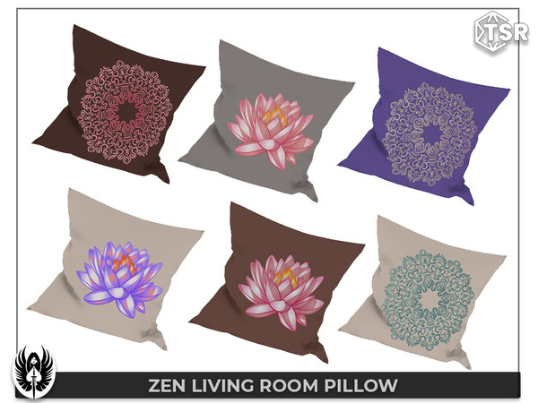 Sims 4 — Nemesis_im - Zen Living Room Pillow by nemesis_im — Sets of furniture from Zen living Room Set This set