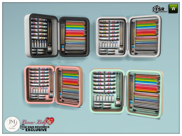 Sims 4 — lovee loly corner deco Paint box by jomsims — Create an enchanting girly space with the Lovee Loly Girly set,