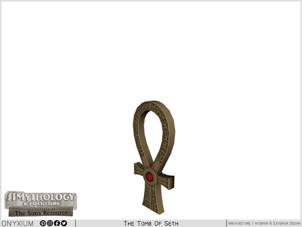 Sims 4 — SIMythology - Sutekh Amulet Of Horus by Onyxium — Onyxium@TSR Design Workshop Egyptian Collection - Belong To