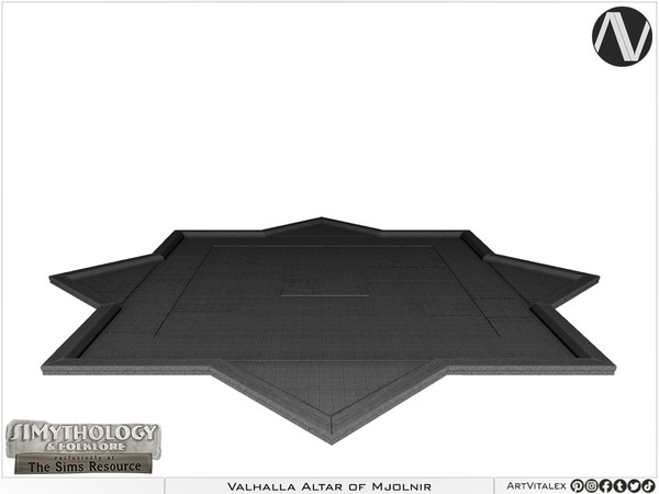 Sims 4 — SIMythology | Valhalla Circle of Octagram by ArtVitalex — Mythological Collection - Belong to 2023 All Rights