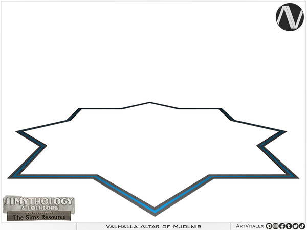 Sims 4 — SIMythology | Valhalla Octagram Protection Light by ArtVitalex — Mythological Collection - Belong to 2023 All