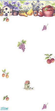 Sims 2 — Kitchen clutter white by devilishdawn —  kitchen wall