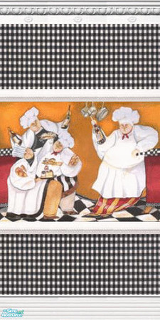 Sims 2 — Happy chefs by devilishdawn — wall