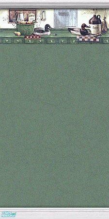 Sims 2 — She Likes Ducks 3 of 6 by TSR Archive — Duck wallpaper for your country lovin' Sims.