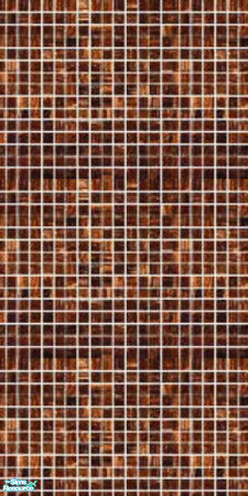 Sims 2 — konda by skinflin — brown tone tiles..bathroom..has matching floor tile...trsaa