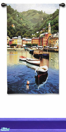 Sims 2 — wall tapestry set - Individual Item by skinflin — harbour