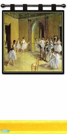 Sims 2 — wall tapestry set - Individual Item by skinflin — dance foyer