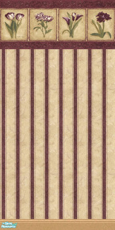 Sims 2 — Romance Wallpaper - Mixed Flowers by kittyispretty69 — A wallpaper to add a little romantic feel to your Sims'