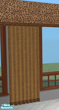 Sims 2 — Restaurant  Curtains - Wild Side by Simaddict99 — this will recolor the topper and curtain. meshes required