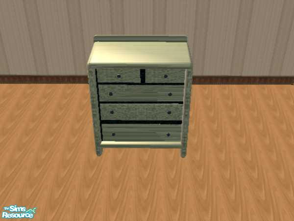 Sims 2 — Comfy Bedroom - Striped Floral - dresser by ead425 — 