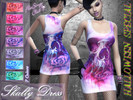 Sims 4 — Halloween Skully Dress by FlaSimgo_Club — Cheeky Dress For Your Halloween Party - 7 Colors, Teen To Adult, New