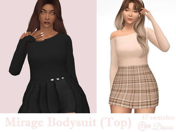 The Sims Resource - Mirage Bodysuit (Top)