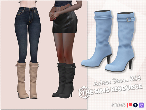 The Sims Resource - Boots with belt