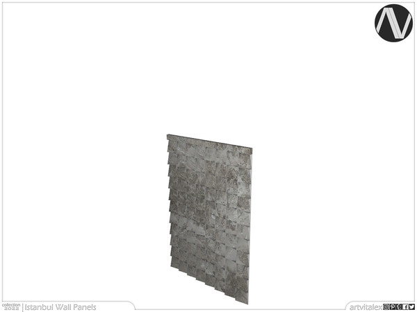 Sims 3 — Istanbul Wall Panel Lamp Short by ArtVitalex — Wall Decor Collection - Belong to 2023 All Rights Reserved.