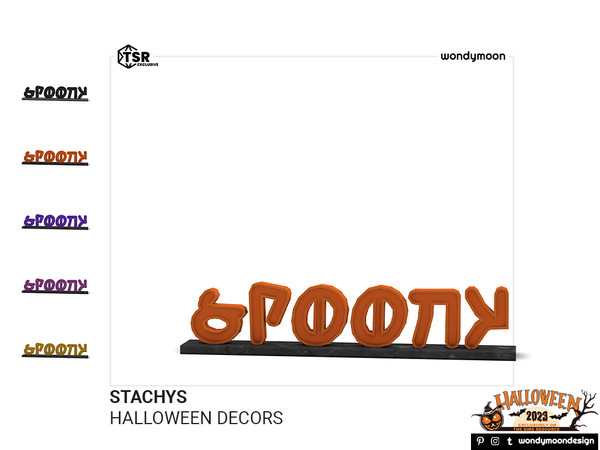 Sims 4 — Stachys Spooky Tabletop Decor by wondymoon — Spooky Halloween indoor decorations! Have fun!