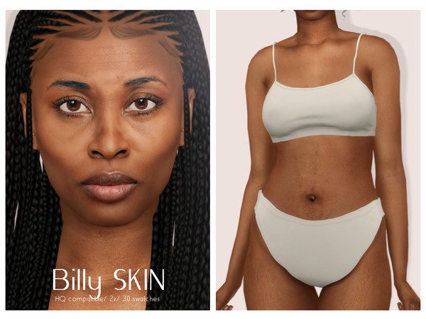 Sims 4 — [PATREON] Lovelyn Skin by thisisthem — HQ Compatible ; 2v (with without eyebrows) ; 30 swatches , Skin Details