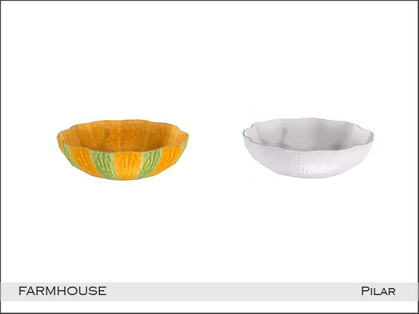 Sims 4 — Pilar Farmhouse Bowl2 by Pilar — Creado por Pilar para TSR sims4