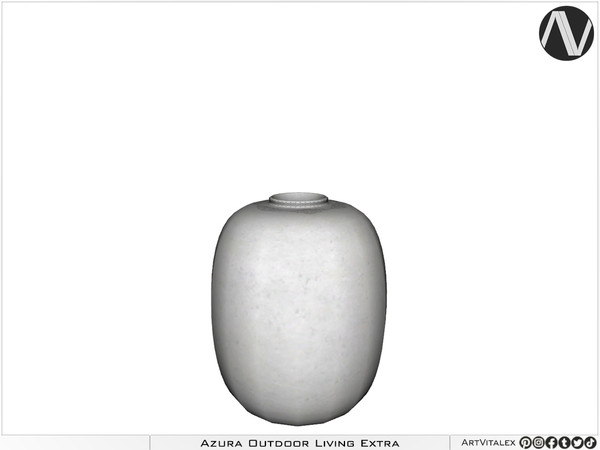 Sims 4 — Azura Big Vase by ArtVitalex — Outdoor And Garden Collection - Belong to 2023 All Rights Reserved.