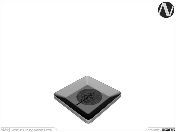 Sims 3 — Geneva Plates by ArtVitalex — Dining Room Collection - Belong to 2023 All Rights Reserved. ArtVitalex@TSR -