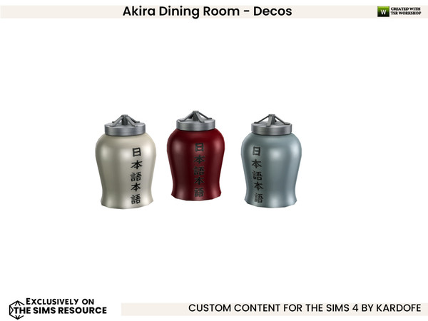 Sims 4 — kardofe_Akira Dining Room_Vase 5 by kardofe — Second part of the Akira dining room, in this second part you will