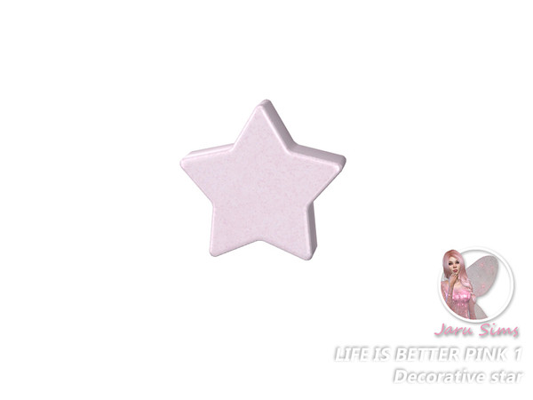 Sims 4 — Life is better pink 1 - Decorative star by Jaru_Sims — My first objects for the Sims4. I hope you like them.