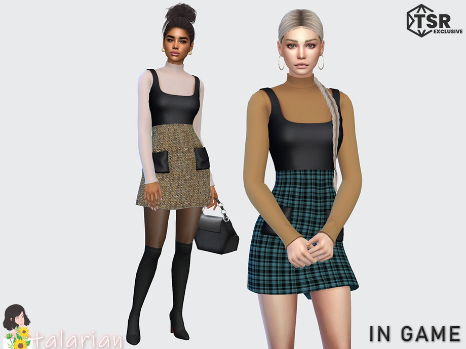 The Sims Resource - Harlow Sundress with turtleneck