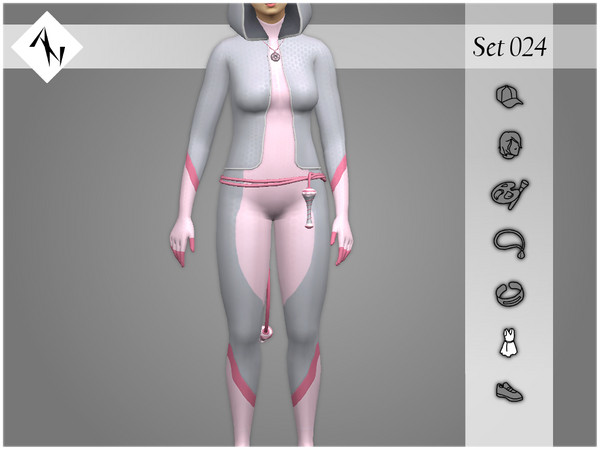 Sims 4 — Set024 - Full Body - Costume by AleNikSimmer — Hi everyone! I hope you enjoy it! -TOU-