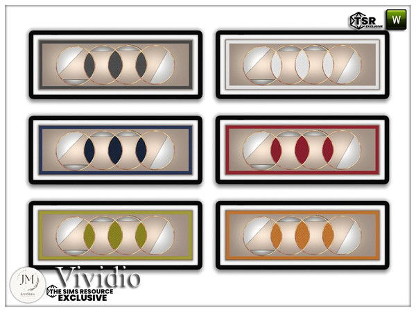 Sims 4 — vividio living room wall paintings by jomsims — Introducing the Vividio collection: a modern living space that