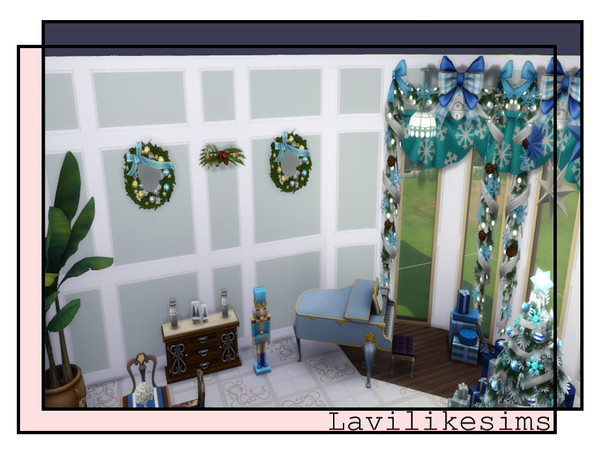 Sims 4 — Noel Panels LLS by lavilikesims — A simple yet beautiful panel, insides have two designs in 4 colours