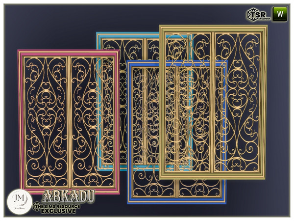 Sims 4 — Abkadu bedroom separator deco by jomsims — Enchanting room inspired by One Thousand and One Nights, where gold