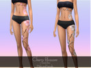 Sims 4 — Cherry Blossom Tattoo by raebaekae — Location - Right Leg