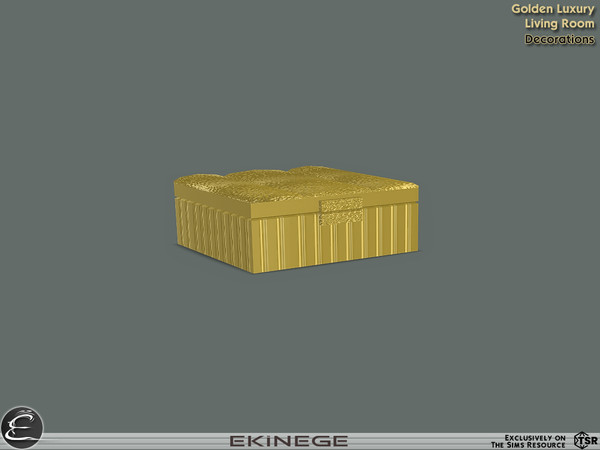 Sims 4 — Golden Luxury Living Room - Jewelry Box by ekinege — The decoration objects of the Golden Luxury Collection will