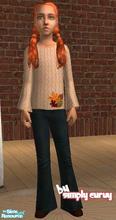 Sims 2 — Autumn Leaves Sweater by SIMplyCurvy — A cute little fall outfit for your Sim kids! Thanks to faeriegurl for
