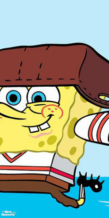Sims 2 — Spongebob Wallpaper No 2 middle by huntress2005 — Part of Spongebob Wallpaper Set 1 made by huntress