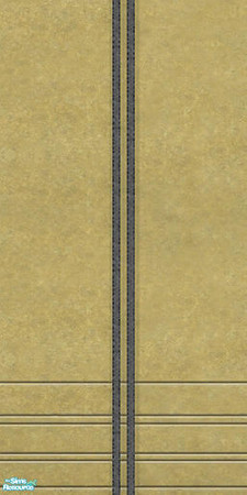 Sims 2 — Metropolitan Wall Panel by wildstar24 — Brass paneling with charcoal accents; found under Wood Paneling.