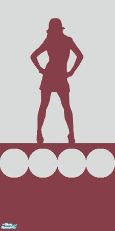 Sims 2 — Modern Red Wallpaper Set Part 2 No 8 by huntress2005 — Part of the Modern Red Wallpaper Set Part 2