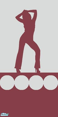 Sims 2 — Modern Red Wallpaper Set Part 2 No 6 by huntress2005 — Part of the Modern Red Wallpaper Set Part 2