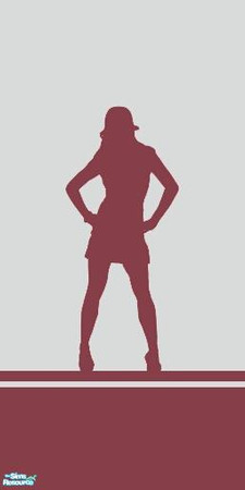 Sims 2 — Modern Red Wallpaper Set Part 2 No 3 by huntress2005 — Part of the Modern Red Wallpaper Set Part 2