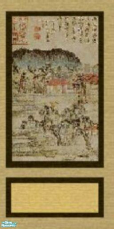 Sims 2 — Asian Wall 8 by stephanie_b. — a stephanie b. creation