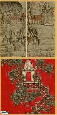 Sims 2 — Asian Wall 4 by stephanie_b. — a stephanie b. creation