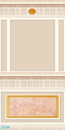 Sims 2 — Victorian Wall Apricot - Individual Item by Babybunny — 