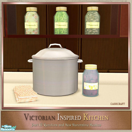Sims 2 — Victorian Kitchen Part IV - Canning 02  by Cashcraft — Part IV of my Victorian Inspired Kitchen includes new