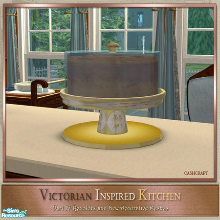 Sims 2 — Victorian Kitchen Part IV -Cake Plate 02 by Cashcraft — Part IV of my Victorian Inspired Kitchen includes new