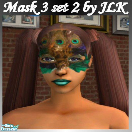 Sims 2 — Mask Set 2 - Mask 3 by bunny8675309 —  This 1 is smoking! I love it!The matching lipstick is included. I hope