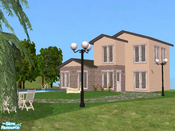 Sims 2 — Cambridge by annefranzen — A house on a hill. 