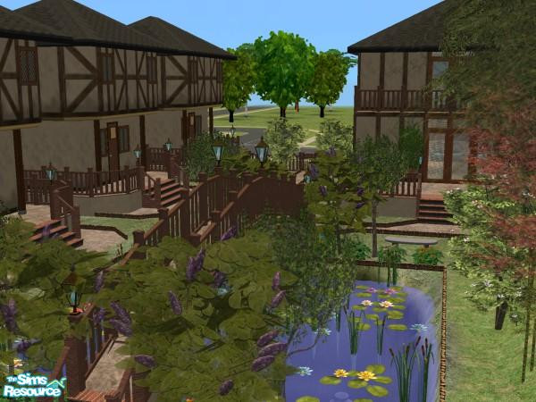 Sims 2 — Ye Olde Hollow Dorms by TheMistress666 — Created as part of the Haunted Hollow Build Group - This is the Hollow