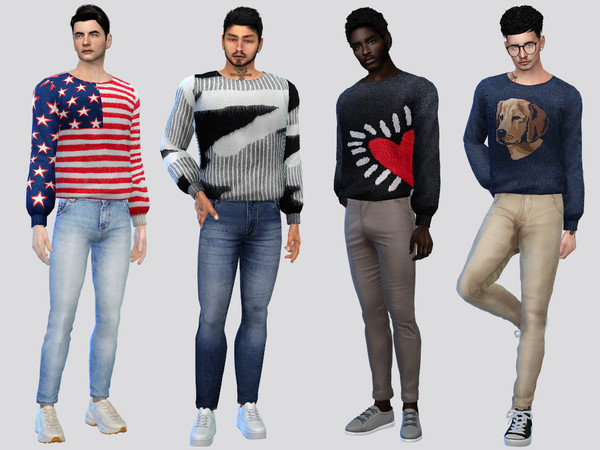The Sims Resource - Cozy Knit Sweaters