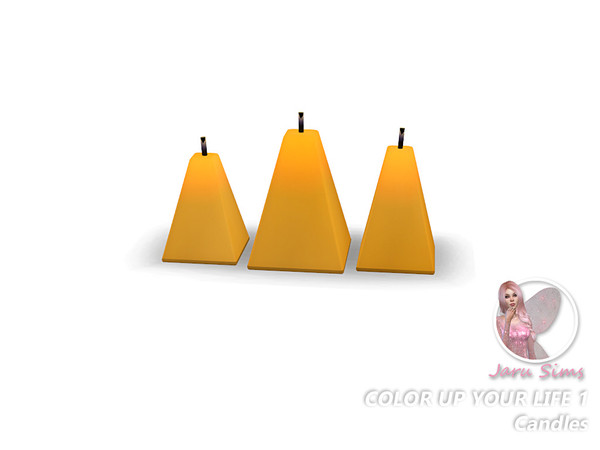 Sims 4 — Color up your life 1 - Candles by Jaru_Sims — A dinig room set in bright colors. Have fun! Set Contains: