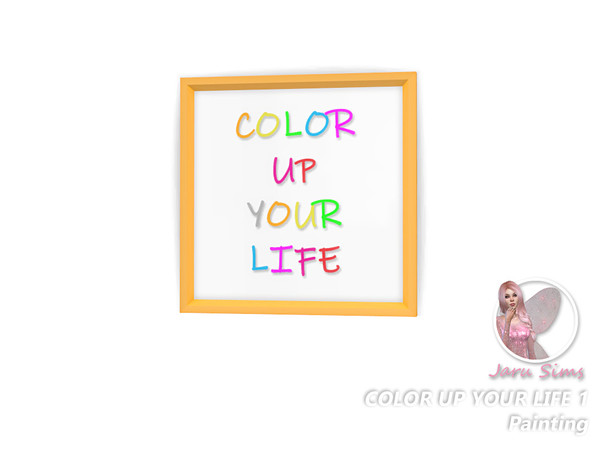 Sims 4 — Color up your life 1 - Painting by Jaru_Sims — A dinig room set in bright colors. Have fun! Set Contains: